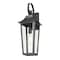 Z-Lite Gannon 1 Light Outdoor Wall Light, 8in. W x 22.25in. H, Black 5008M-BK - alternate 7